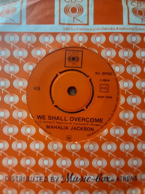 Mahalia Jackson We Shall Overcome / Let's Pray Together 7" single μεταχειρισμένο