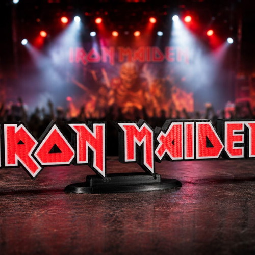 Iron Maiden 3D Printed Logo Stand new, 30×7×2.5 cm