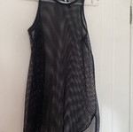BodyTalk black mesh tank top, size S