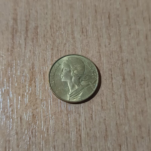 10 Centimes France 1974 coin used, aluminium-bronze