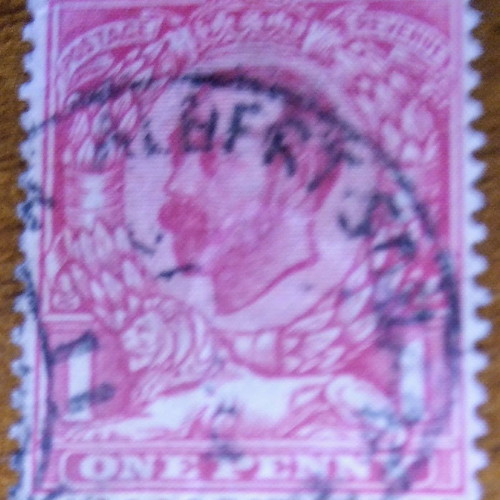 Collection of used sealed stamps, pack of 12 values