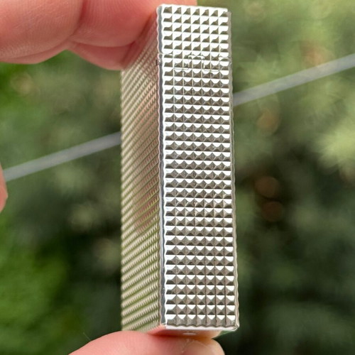 St. Dupont Line 1 silver lighter with box and papers