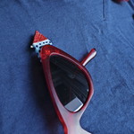Pin Glasses Case House New