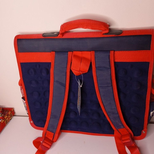 Paxos school bag for boys, new, red and blue