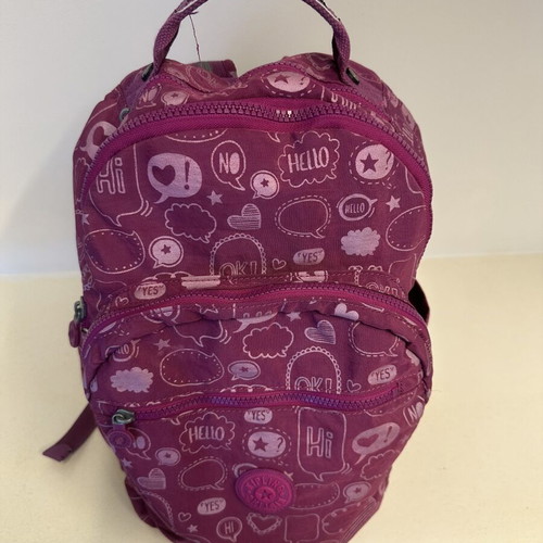 Kipling school bag like new with pencil case, purple color