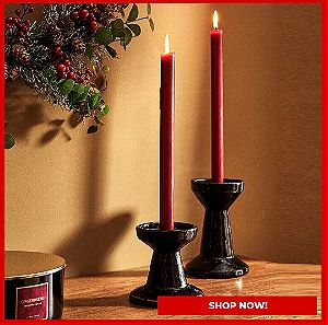 Zara Home Gingerbread Αρωματισμένα Κόκκινα Κεριά για κηροπήγια | Για το χριστουγεννιάτικο τραπέζι