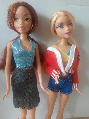 Mattel My Scene dolls used, Chelsea first edition 2002 & hybrid Kennedy