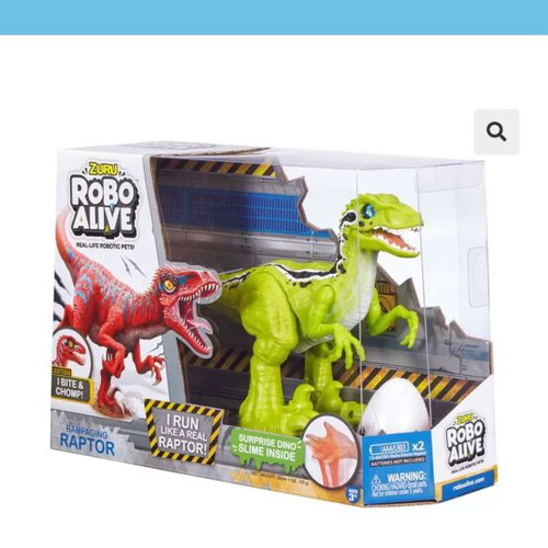 Zuru Robo Alive Raptor dinosaur figure used, functional, 27 cm