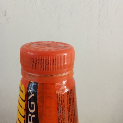 Lucozade energy orange soda collectible bottle 1990s