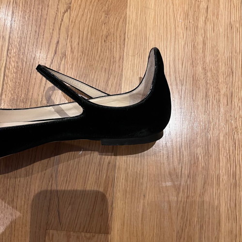 Jimmy Choo London velvet slingback ballerinas size 38.5 like new