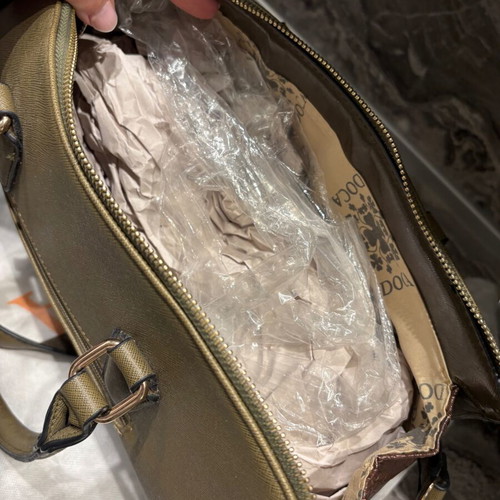 Doca shoulder bag new, medium size, olive with strap