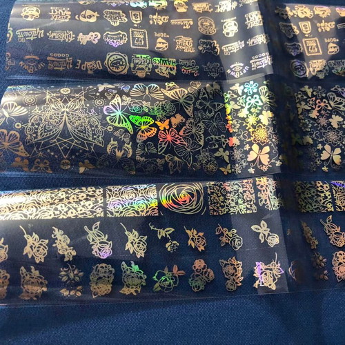 Aurora Glass holographic nail stickers pack of 5 new
