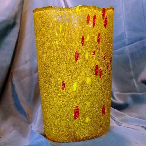 Kosta Boda Chicko 49606 Bertil Vallien Art Glass Vase 21cm like new