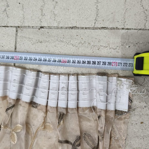 Curtain used, 5 meters height, 2.52 width