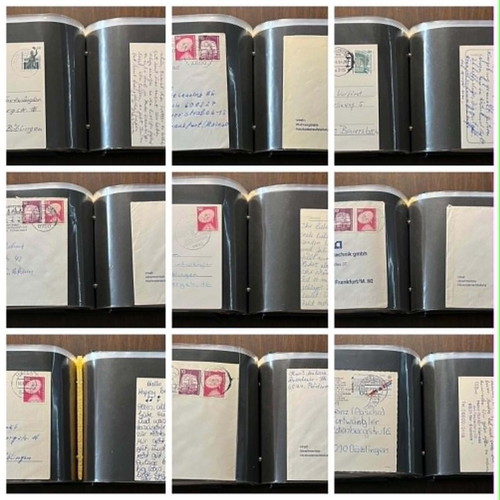 Collection of 11 FDC albums from Germany, Austria, Switzerland & Belgium postcards
