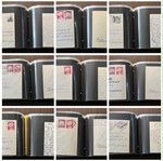 Collection of 11 FDC albums from Germany, Austria, Switzerland & Belgium postcards