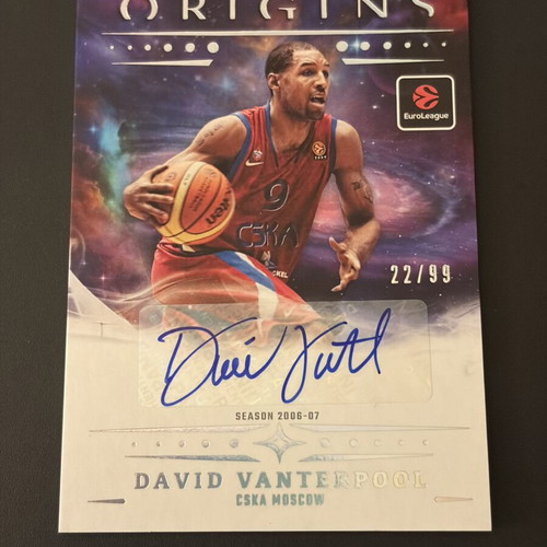 David Vanterpool Panini Origins Euroleague 2025-26 Autographed Card