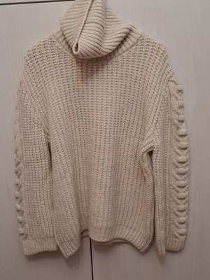 Mango women's sweater new, size L, beige
