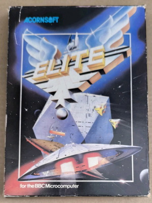 Elite (Acornsoft) for BBC Micro, disk used, complete in box