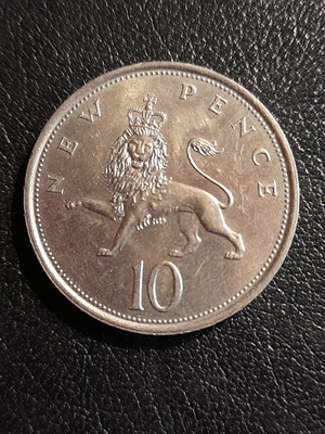 Νόμισμα 10 New Pence 1977 Μεταχειρισμένο Μεγάλη Βρετανία