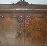 Handmade buffet used, solid walnut wood