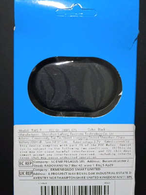 Bluetooth wireless headset new with charging case and cable