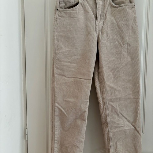 Corduroy pants H&M regular fit like new, beige size M