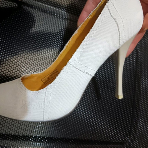 Replay white denim pumps like new, size 38