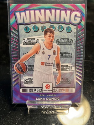 2025-26 Panini Contenders EuroLeague κάρτα Luka Doncic Winning Ticket SP σαν καινούργιο