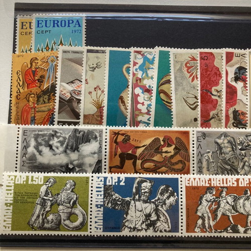 Greek stamp sets new, 8 complete unhinged series