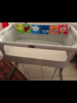 Λίκνο Chicco Next2Me μεταχειρισμένο, γκρι, ρυθμιζόμενο ύψος