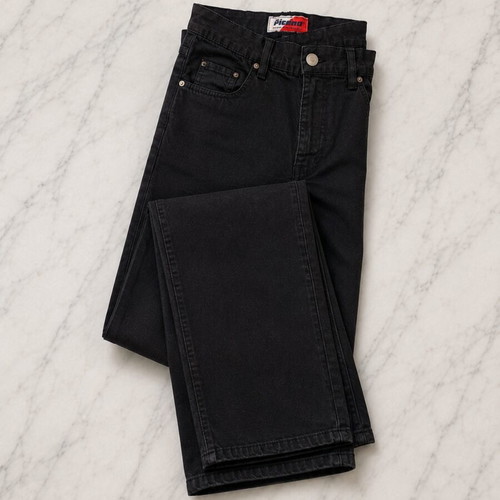 Children's black Piccino Piccio denim pants used for boys 12-14 years