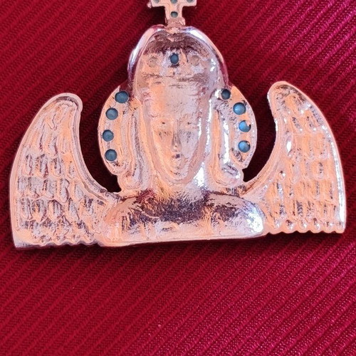 Silver amulet unused with Archangel Michael Mandamadou