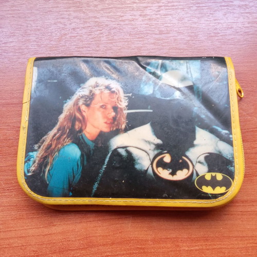 Collectible Batman school pencil case used, 1980s