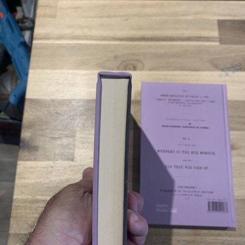 Edgar Allan Poe book collection used, 2 volumes with poems and stories