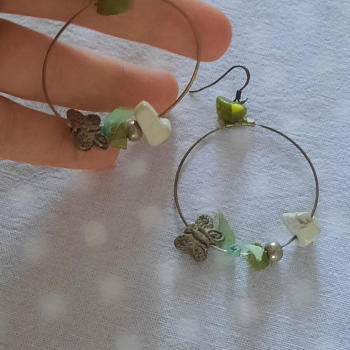 Handmade silver earrings