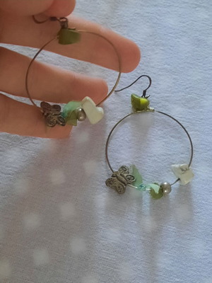 Handmade silver earrings