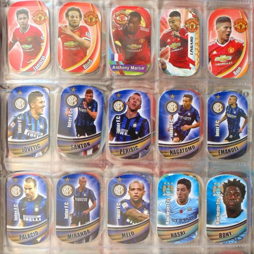 Complete football metal tags album, foil, Lot 200