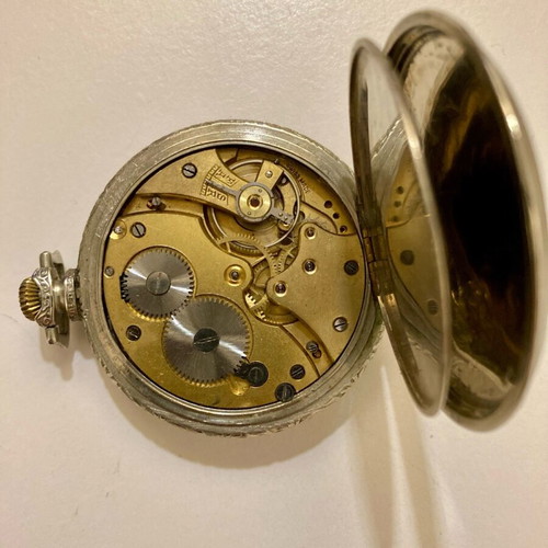 Swiss pocket watch used, wind-up, antique