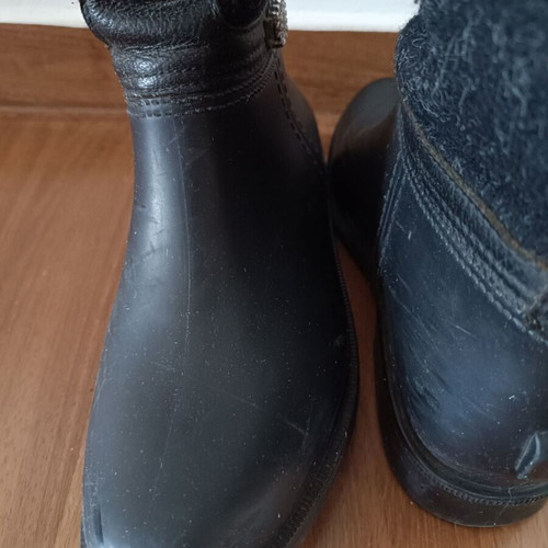 Cafe Noir boots galoshes used, size 38, black