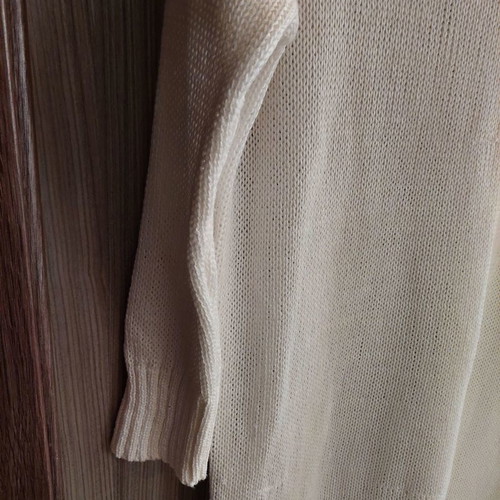 Harem knitted long white sweater dress used, one size