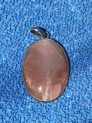 Silver necklace with energy crystal