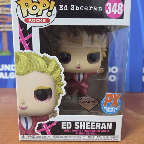 Funko Pop Rocks Ed Sheeran #348 Diamond Collection new figure