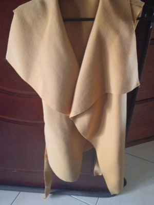 Himipalto suede sleeveless mustard color size M/L like new