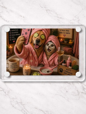 Acrylic Spa Mood Pets fridge magnet new 9x6cm