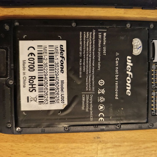 UleFone cell phone used, non-functional