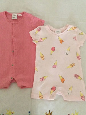 Zara baby rompers set 3-6 months, almost new, 68cm