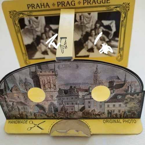 3D Stereoscopic Coaster Card with Erotic Art, Like New, 1990s