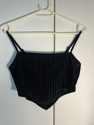 Velvet black top Shein like new, size M