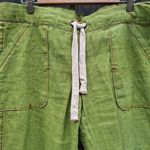 Miss Sixty Y2K Green Linen Pants Size L used